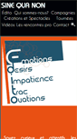 Mobile Screenshot of agence-sinequanon.com